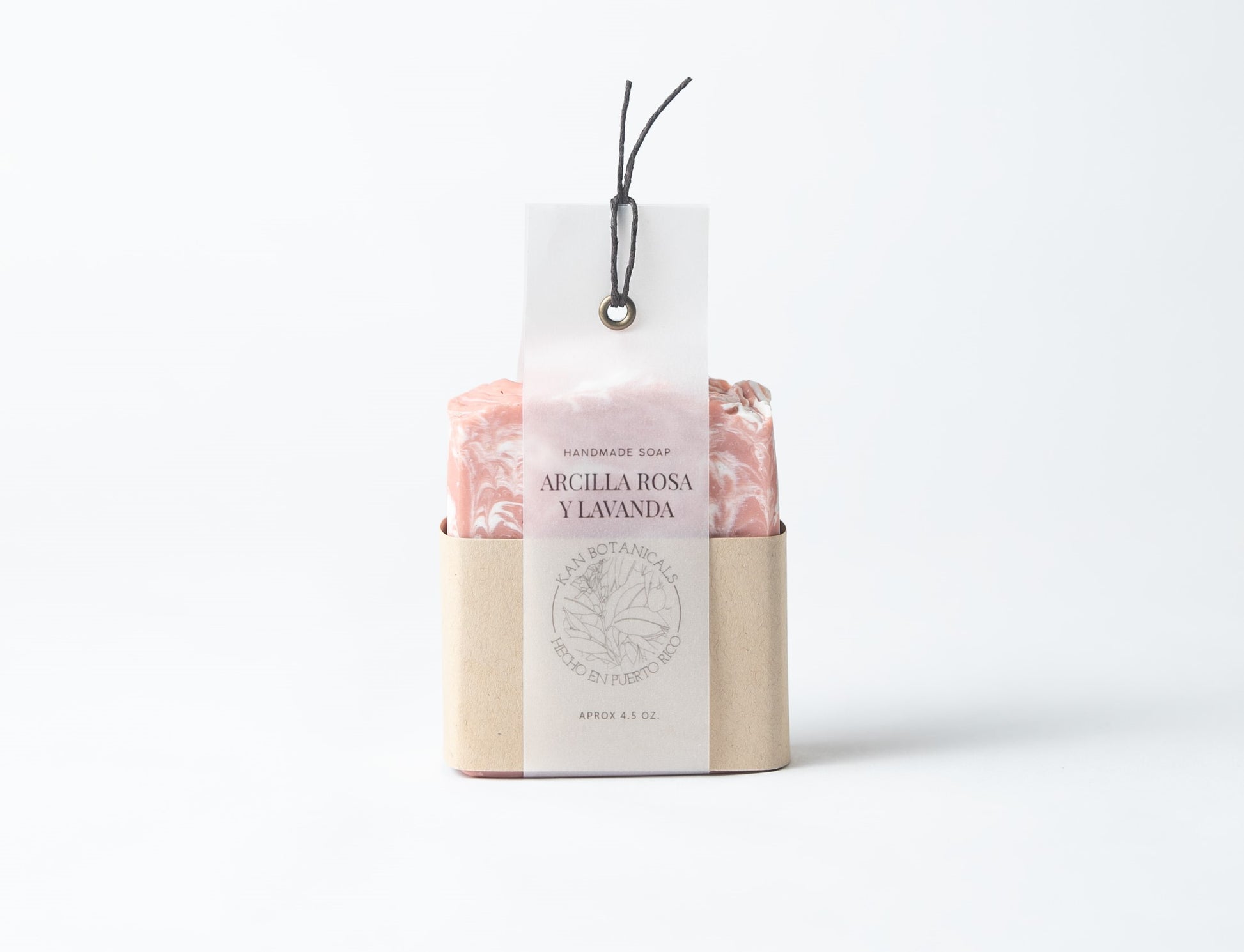 Arcilla Rosa + Lavanda | Barra de Jabón Artesanal
